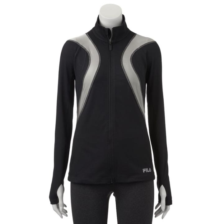 Women's Fila Sport&reg; Raglan Running Jacket, Size: Xs, Black