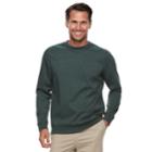 Men's Croft & Barrow&reg; Classic-fit Easy-care Stretch Fleece Sweatshirt, Size: Large, Dark Green
