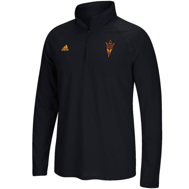 Men's Adidas Arizona State Sun Devils Sideline Basic Pullover, Size: Small, Black