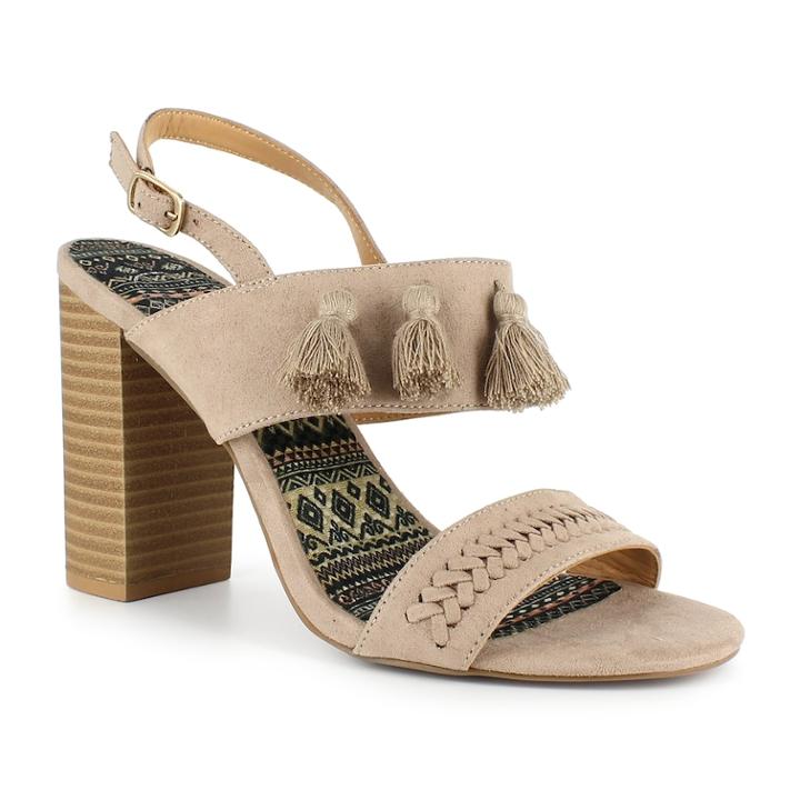 Dolce By Mojo Moxy Braxton Women's Tassel High Heels, Size: Medium (6), Med Brown