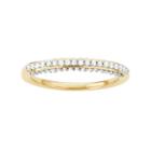 14k Gold Over Silver 1/3 Carat T.w. Diamond Wedding Ring, Women's, Size: 8, White