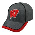Adult Top Of The World Wisconsin Badgers Memory Fit Cap, Med Grey