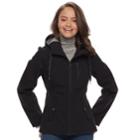 Juniors' Sebby Hooded Zip-up Jacket, Teens, Size: Large, Black