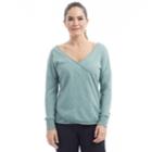 Women's Balance Collection Phoebe Long Sleeve Top, Size: Large, Med Green