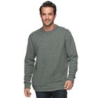 Men's Croft & Barrow&reg; Classic-fit Heavyweight Ribbed Crewneck Tee, Size: Large, Dark Green