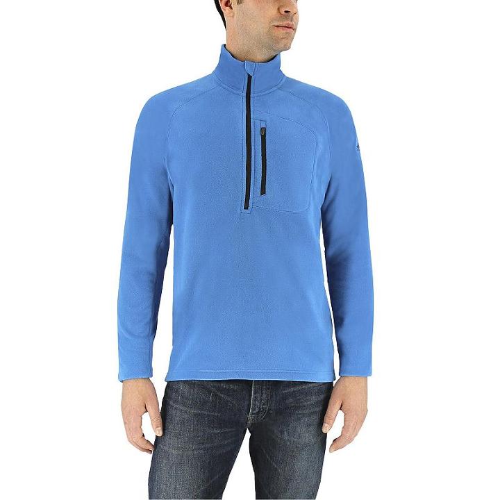 Men's Adidas Reachout Classic-fit Half-zip Pullover, Size: Large, Med Blue