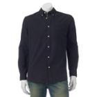 Men's Sonoma Goods For Life&trade; Modern-fit Oxford Button-down Shirt, Size: Medium, Black
