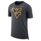 Men's Nike West Virginia Mountaineers Dri-fit Mesh Back Travel Tee, Size: Xxl, Grey (anthracite)