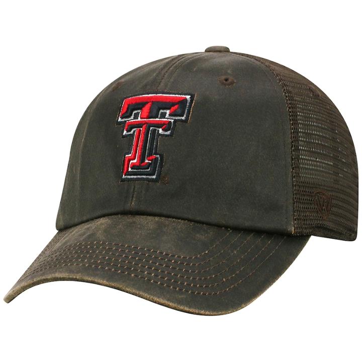 Adult Top Of The World Texas Tech Red Raiders Chestnut Adjustable Cap, Men's, Med Brown