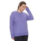 Plus Size Tek Gear&reg; Fleece Sweatshirt, Women's, Size: 2xl, Med Purple