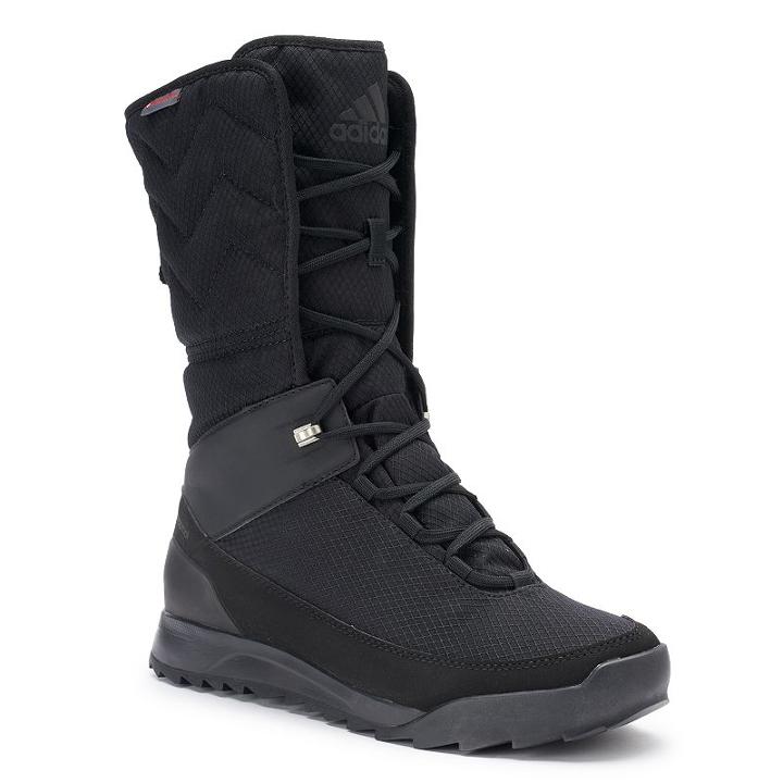 Adidas Outdoor Cw Choleah High Cp Leather Women's Waterproof Winter Boots, Size: 5.5, Black
