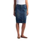 Women's Lee Rochester Modern Series Curvy Fit Jean Skirt, Size: 14 Avg/reg, Dark Blue