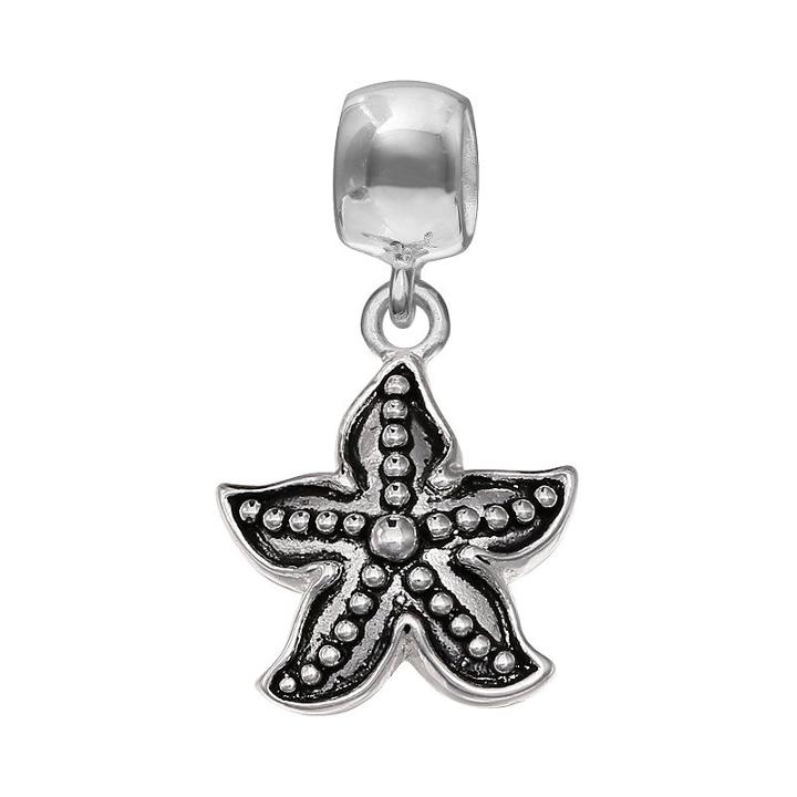 Individuality Beads Sterling Silver Starfish Charm, Women's