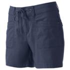 Juniors' Unionbay Mara Twill Midi Shorts, Teens, Size: 5, Brt Blue
