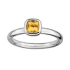 Stacks And Stones Sterling Silver Citrine Stack Ring, Women's, Size: 8, Yellow