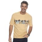Men's Newport Blue Graphic Tee, Size: Large, Lt Yellow