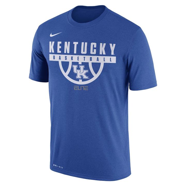 Men's Nike Kentucky Wildcats Dri-fit Basketball Tee, Size: Xxl, Blue