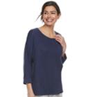 Women's Sonoma Goods For Life&trade; Dolman Sleep Tee, Size: Large, Blue
