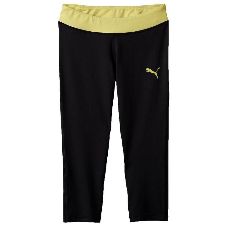 Girls 4-6x Puma Core Tech Capri Leggings, Girl's, Size: 5, Lt Yellow