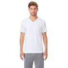 Men's Coolkeep Performance V-neck Tee, Size: Small, White