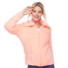 Juniors' So&reg; Sherpa Zip-up Jacket, Teens, Size: Large, Brt Orange