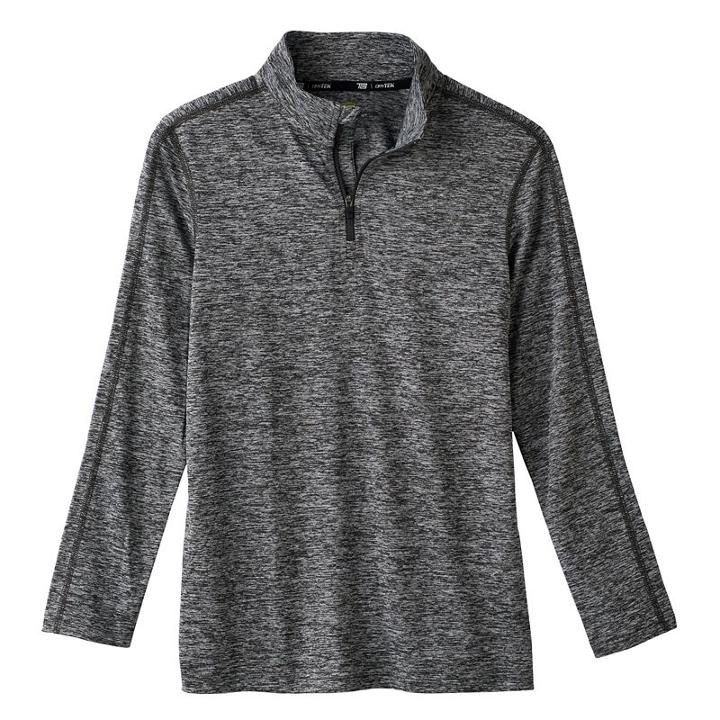 Boys 8-20 Tek Gear Space-dyed Drytek Striped-sleeve Tee, Boy's, Size: Xl(18/20), Dark Grey