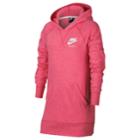 Girls 7-16 Nike Long Sleeve Tunic Hoodie, Size: Large, Med Red