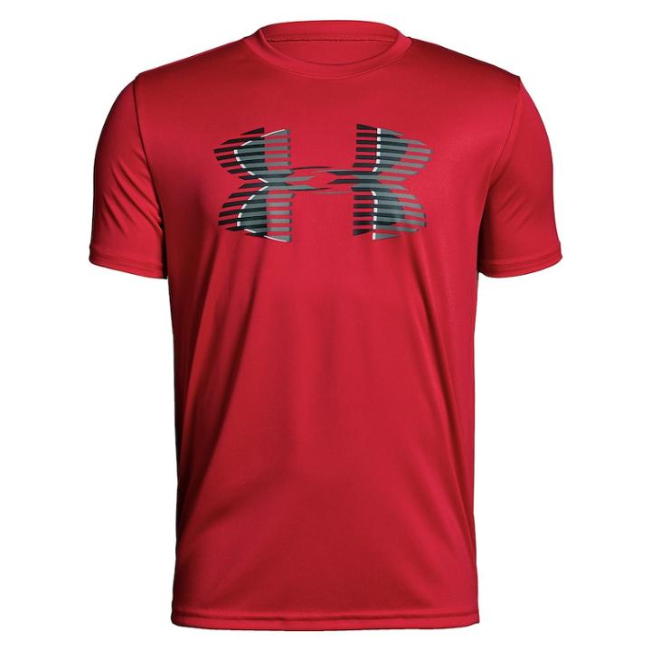 Boys 8-20 Under Armour Big Logo Tee, Size: Small, Red