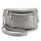 Apt. 9&reg; Connie Quilted Convertible Crossbody Bag, Women's, Grey