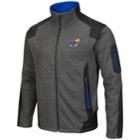 Men's Campus Heritage Kansas Jayhawks Double Coverage Jacket, Size: Small, Grey (charcoal)