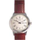 Timex Men's Leather Watch - T2e581, Size: Large, Brown