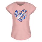Girls 4-6x Nike Swirl Heart Graphic Tee, Size: 5, Light Pink