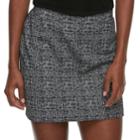 Women's Apt. 9&reg; Exposed Zipper Skirt, Size: Xl, Black