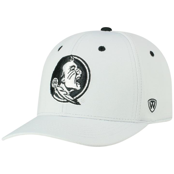 Adult Top Of The World Florida State Seminoles High Power Cap, Men's, Light Grey