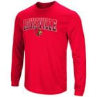 Men's Campus Heritage Louisville Cardinals Gradient Long-sleeve Tee, Size: Xl, Med Red