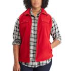 Plus Size Chaps Fleece Vest, Women's, Size: 1xl, Red