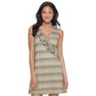 Juniors' Candie's&reg; Chevron Lace Shift Dress, Teens, Size: Xl, Multi Chevron