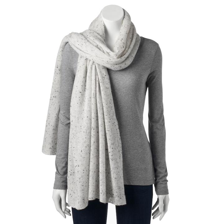 Apt. 9&reg; Cashmere Pashmina Wrap Scarf, Women's, Natural
