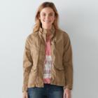 Women's Sonoma Goods For Life&trade; Solid Utility Jacket, Size: Medium, Med Brown