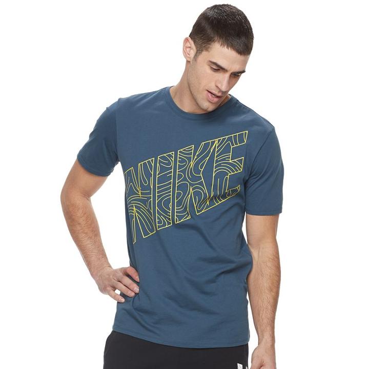 Men's Nike Kaishi Block Tee, Size: Xxl, Blue Other
