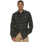 Sonoma Goods For Life&trade; Slim-fit Plaid Flannel Button-down Shirt, Size: Xxl, Green