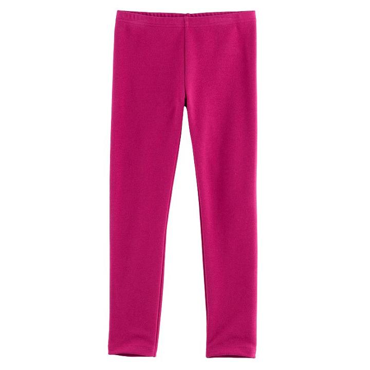 Girls 4-10 Jumping Beans&reg; Fleece-lined Leggings, Size: 7, Dark Pink