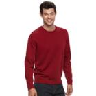 Men's Apt. 9&reg; Merino Wool-blend Crewneck Sweater, Size: Xl, Red