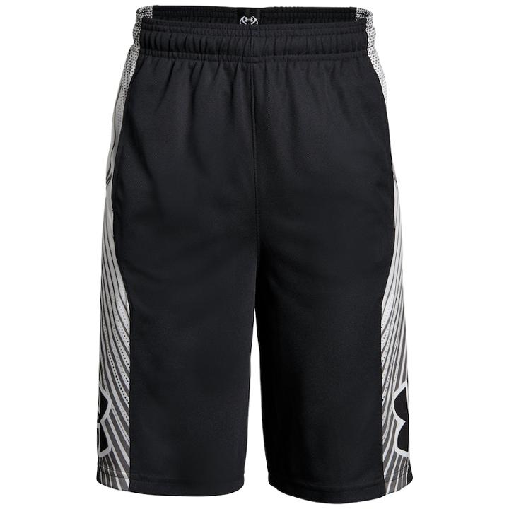 Boys 8-20 Under Armour Space The Floor Shorts, Size: Large, Black