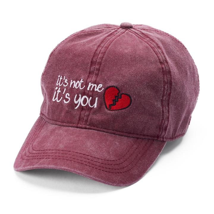 Women's So&reg; It's Not Me It's You Heartbreak Cap, Dark Red