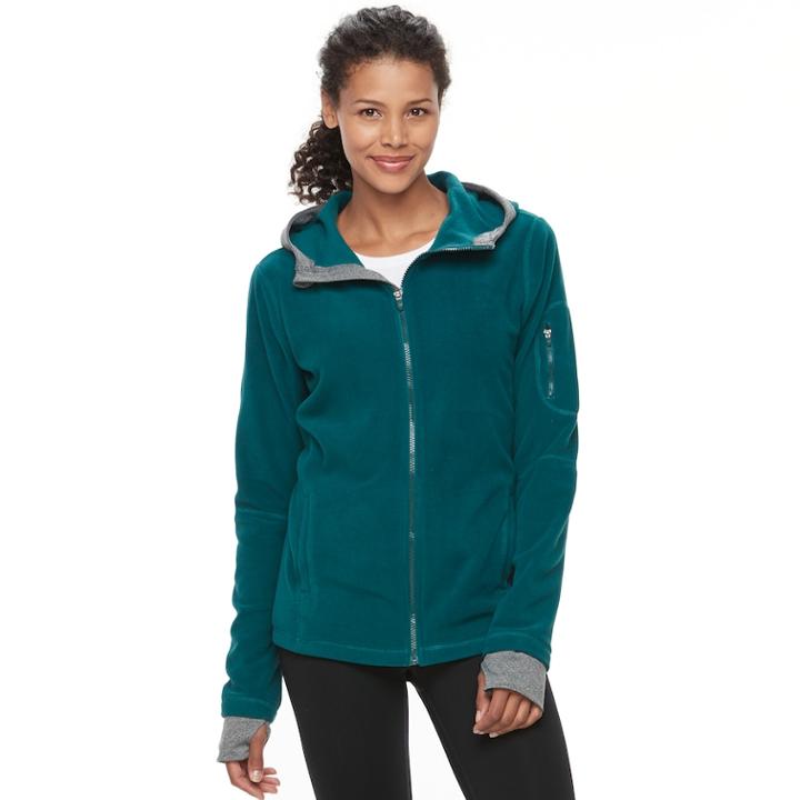 Women's Tek Gear&reg; Micro Fleece Zip-up Jacket, Size: Xs, Dark Blue