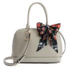 Apt. 9&reg; Lizzy Bow Satchel, Women's, Med Grey