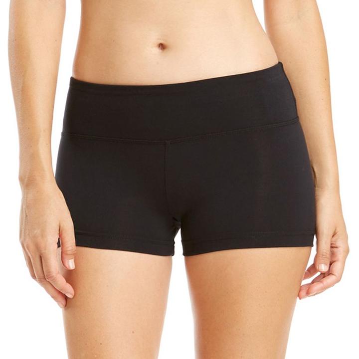 Women's Balance Collection Energy Yoga Hot Shorts, Size: Medium, Black