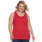 Plus Size Sonoma Goods For Life&trade; Layering Tank, Women's, Size: 0x, Med Pink