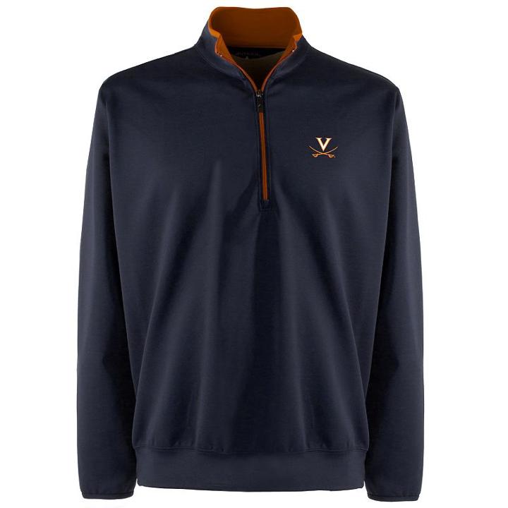 Men's Virginia Cavaliers 1/4-zip Leader Pullover, Size: Medium, Blue